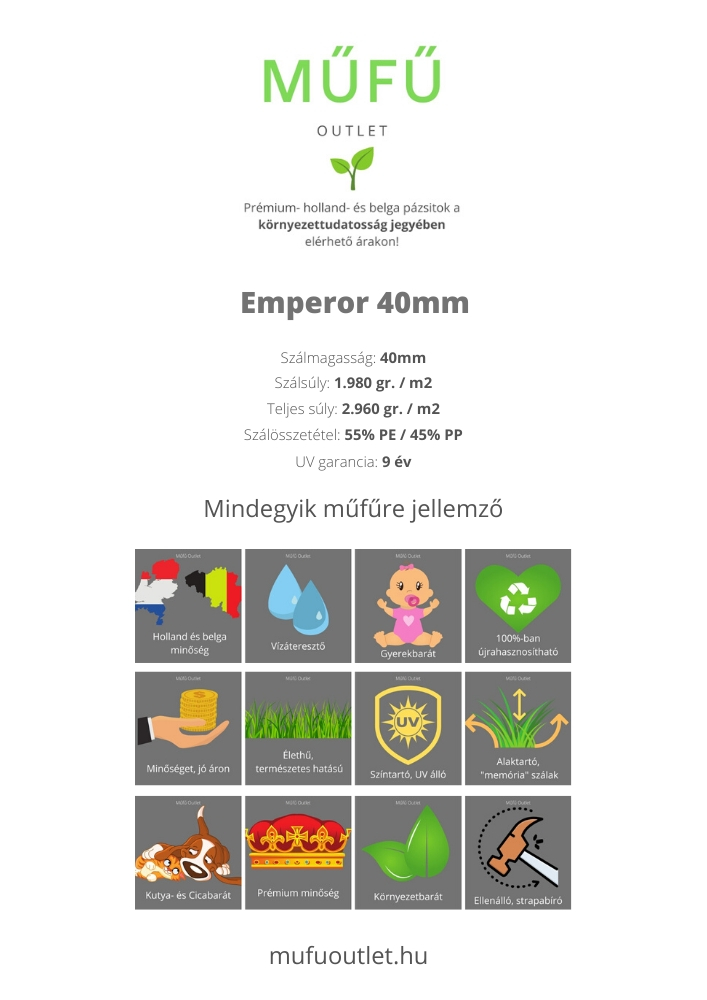 műfű technikai adatlap 